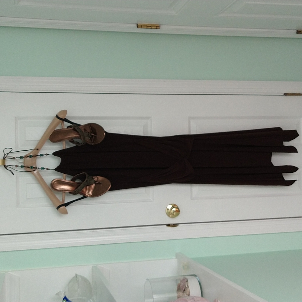 Dress Brown by Bisou Bisou